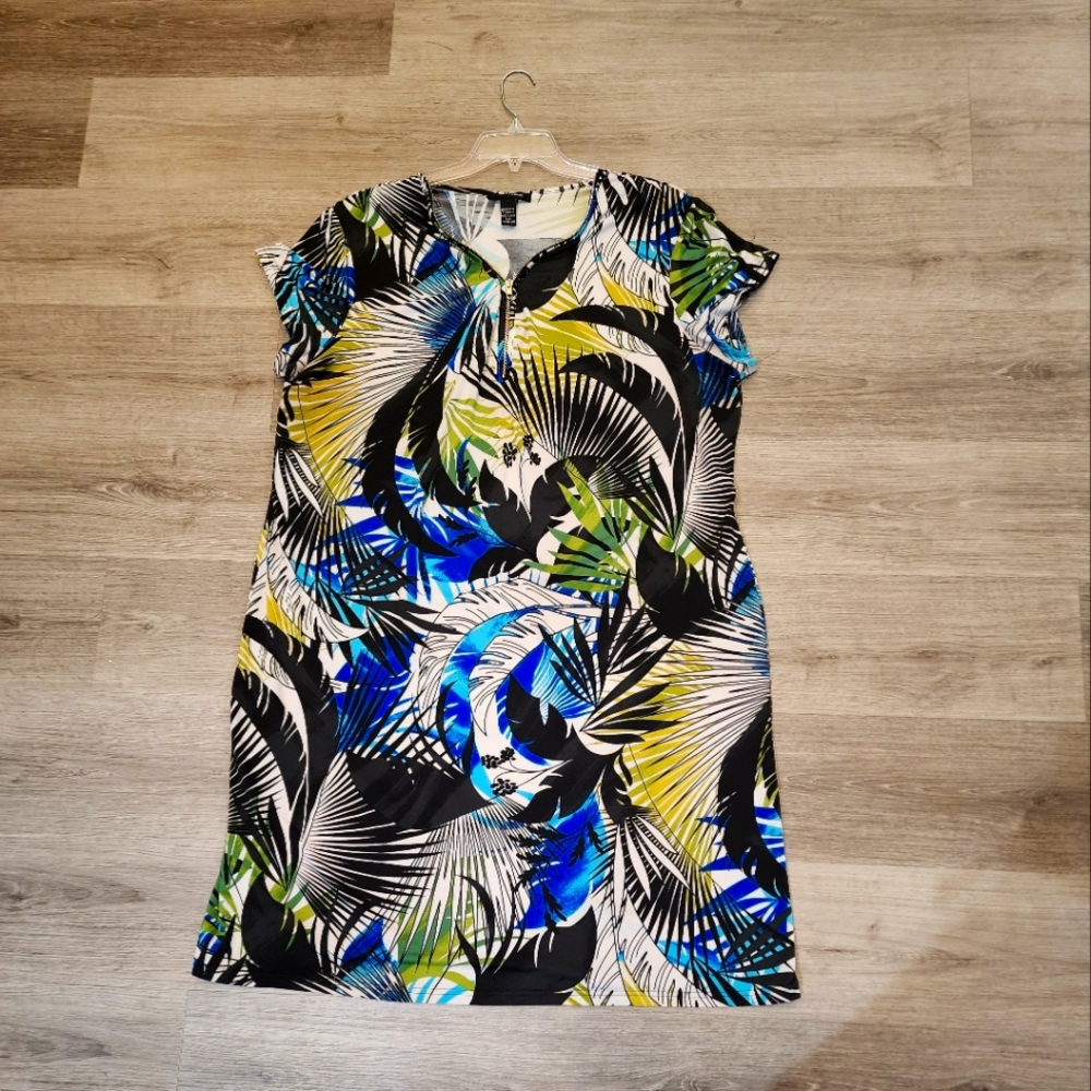 Ashley Stewart Midi Zipneck dress 22/24